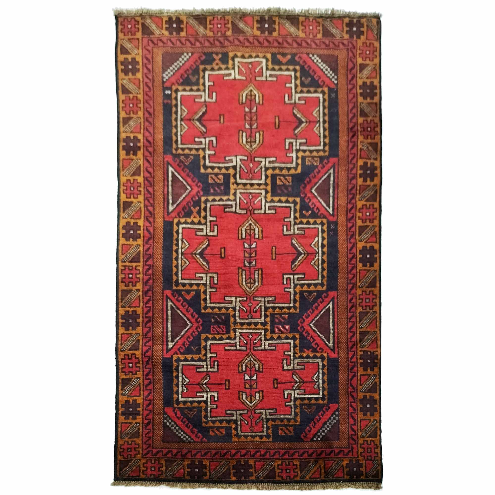 4' x 6' Afghan Tribal Baluch Rug Q116