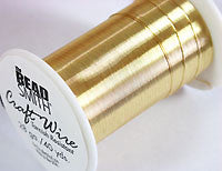 Non-tarnish Craft Wire 28ga GOLD 40yds