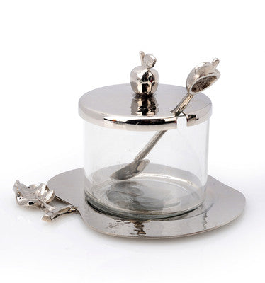 Honey Jar With Spoon - Miami Home Decor