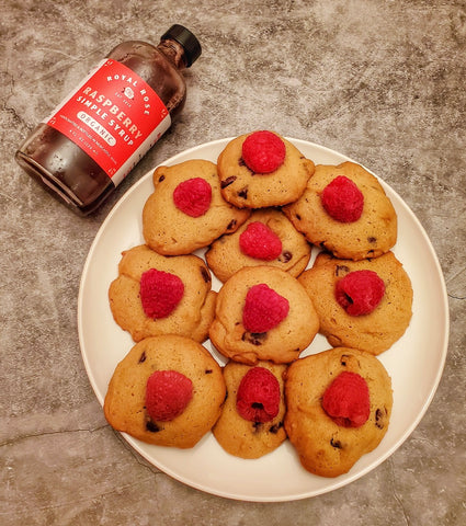 Finished Royal Rose Raspberry Cookies