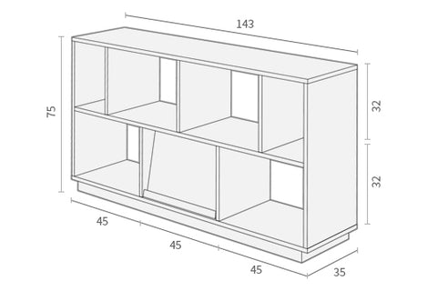 Karli Bookshelf Module