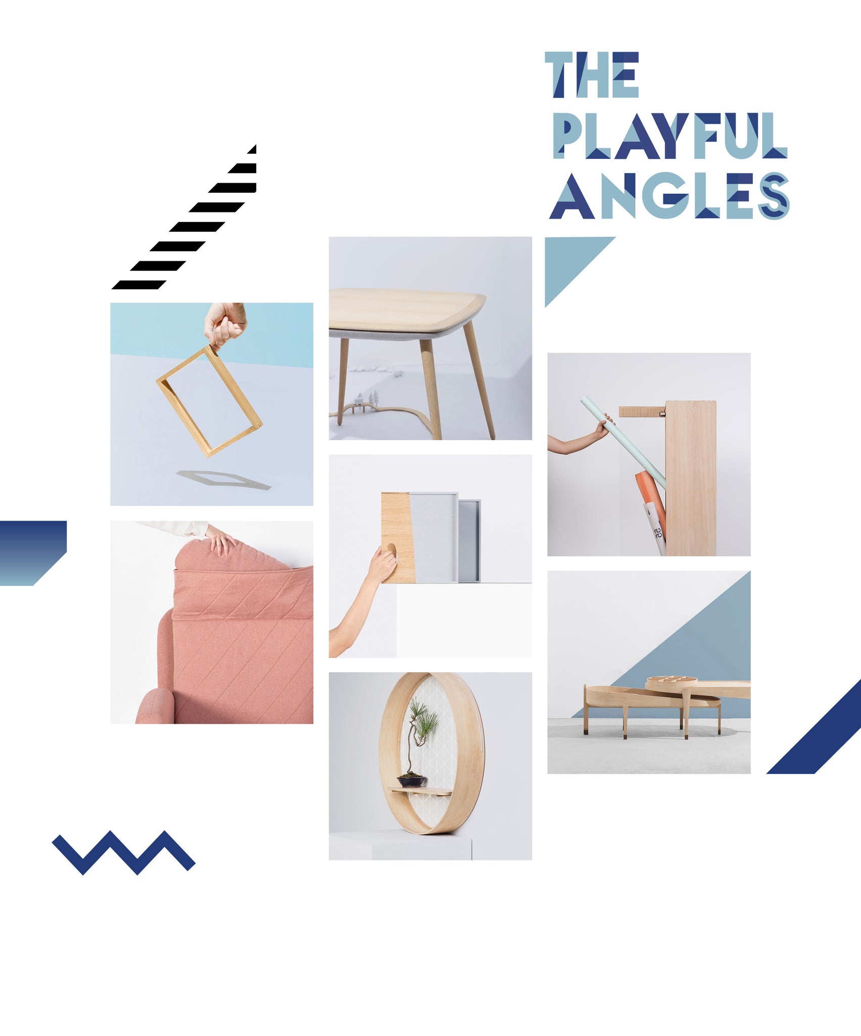 The Playful Angles Furniture Collection by Ziinlife 