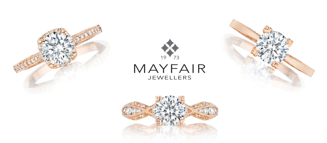 3 rose gold rings mayfair