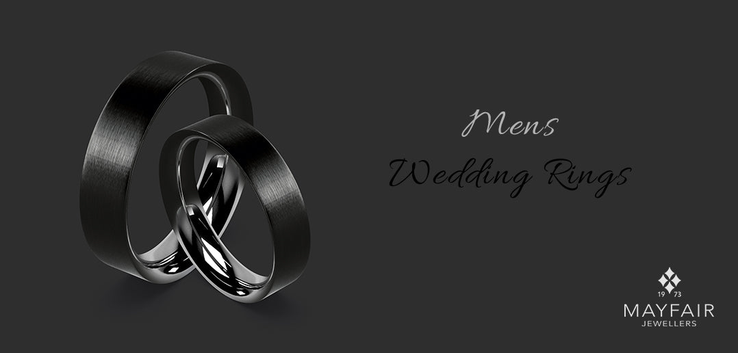 men alternate wedding rings black zirconium