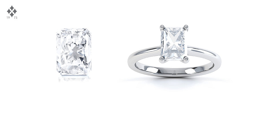 Radiant cut diamond shape