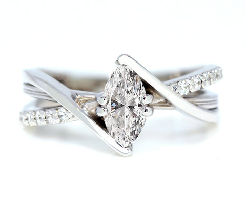 Modern Marquise Diamond Ring