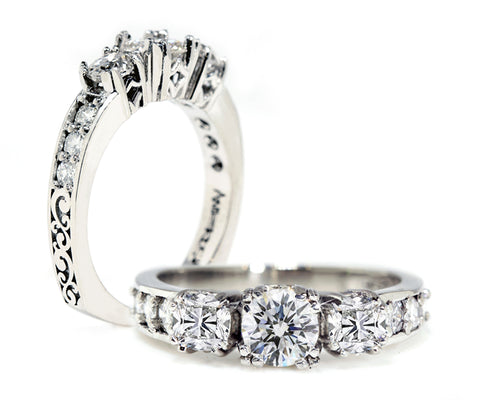 Cushion Vintage Engagement Ring