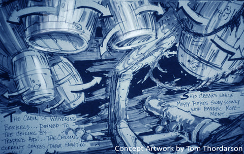 Thor original concept designs for Tokyo Disney Sea's 20,000 Leagues Under the Sea ride