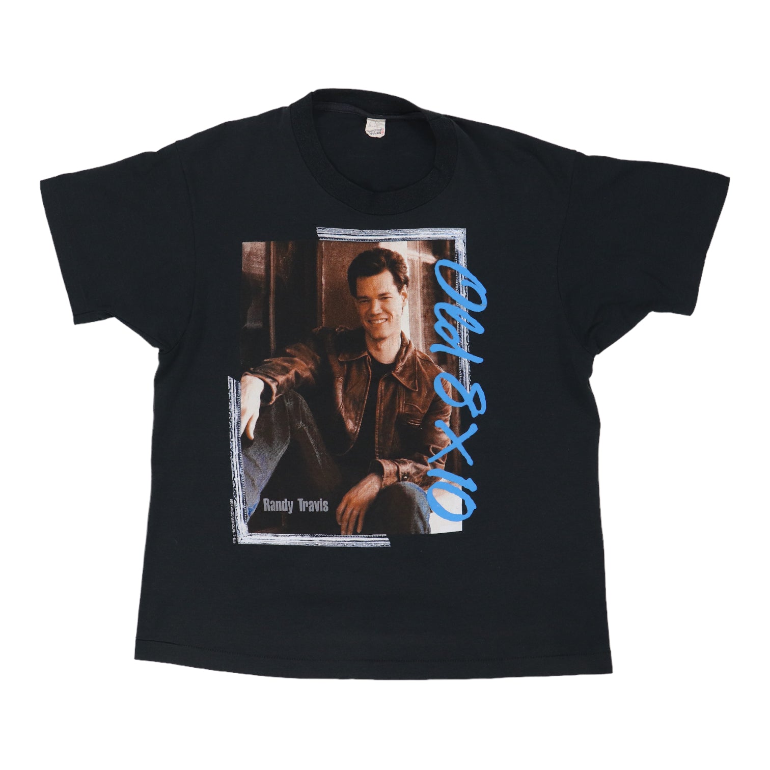 1989 Randy Travis Old 8x10 Shirt WyCo Vintage
