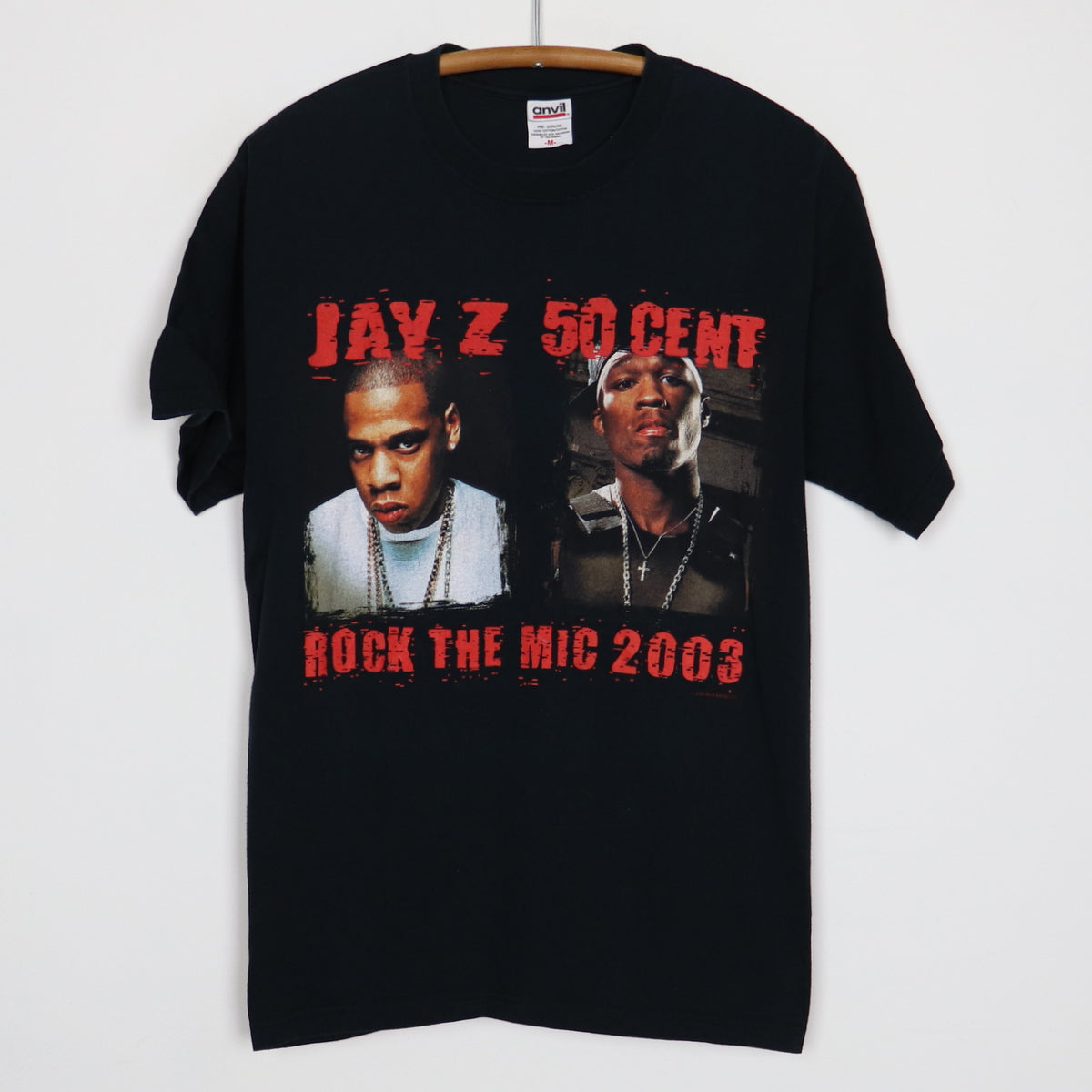 2003 Jay Z 50 Cent Rock The Mic Fest Concert Shirt