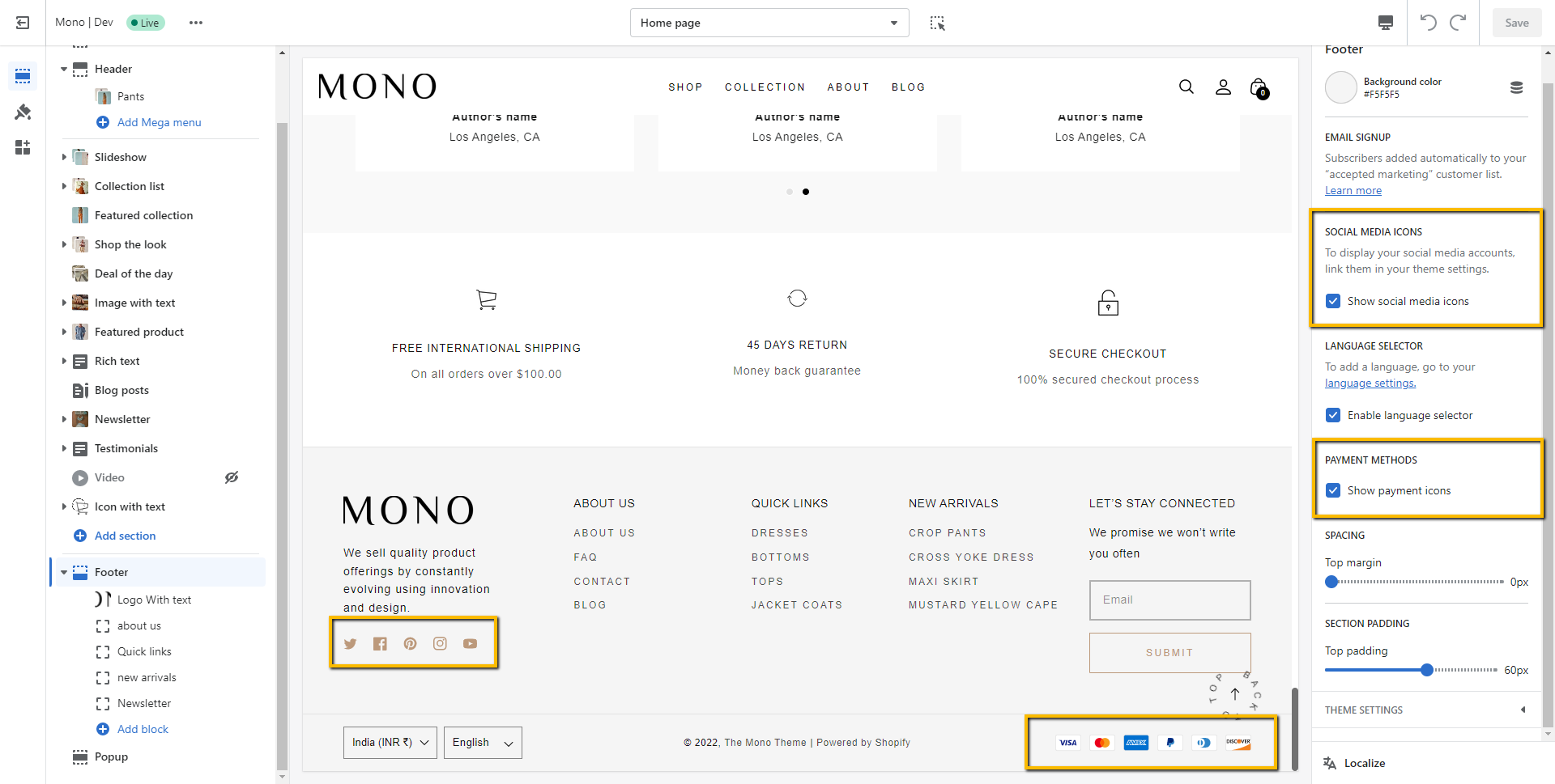 Mono Shopify premium theme - Slash themes