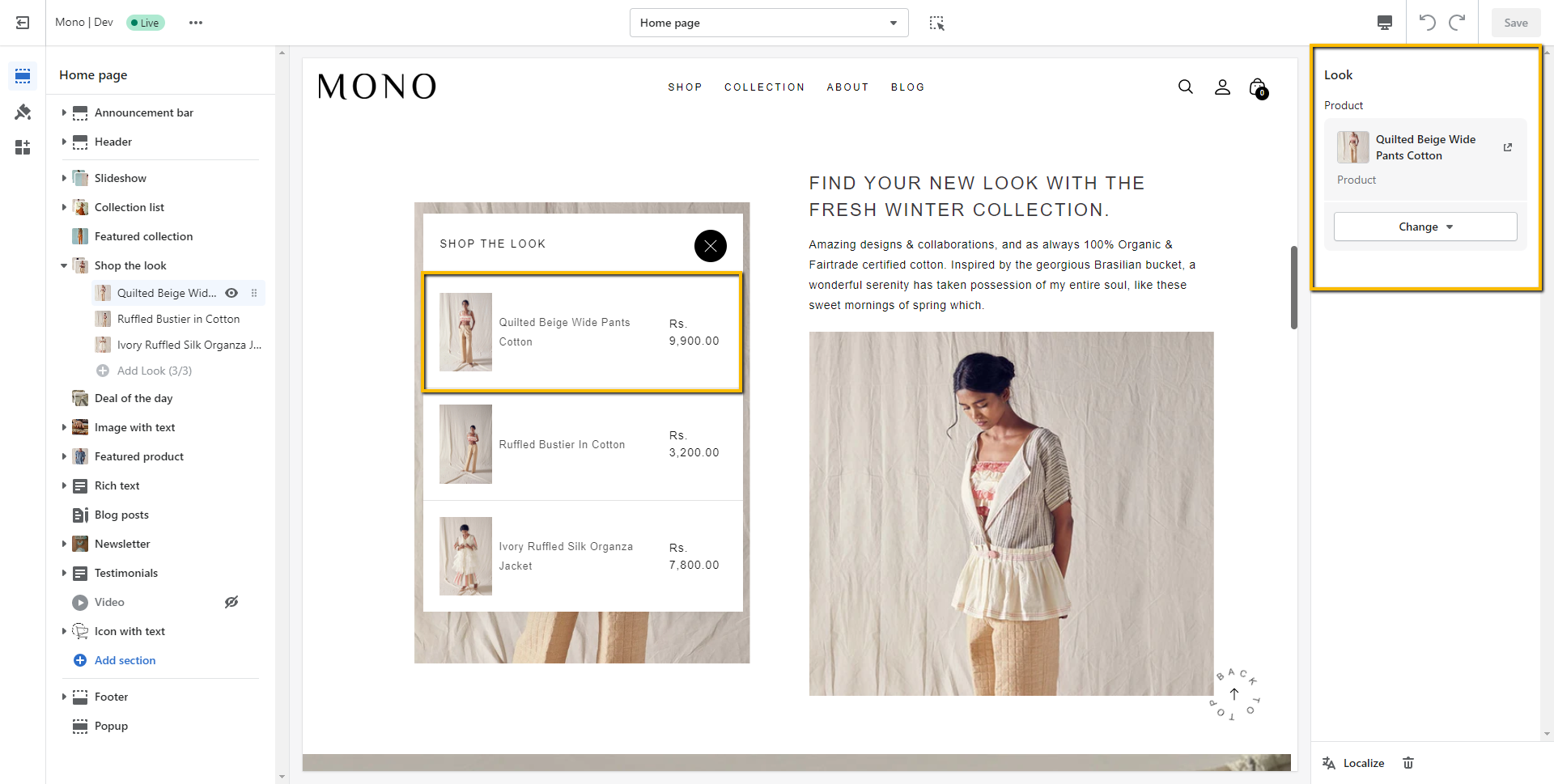 Mono Shopify premium theme - Slash themes