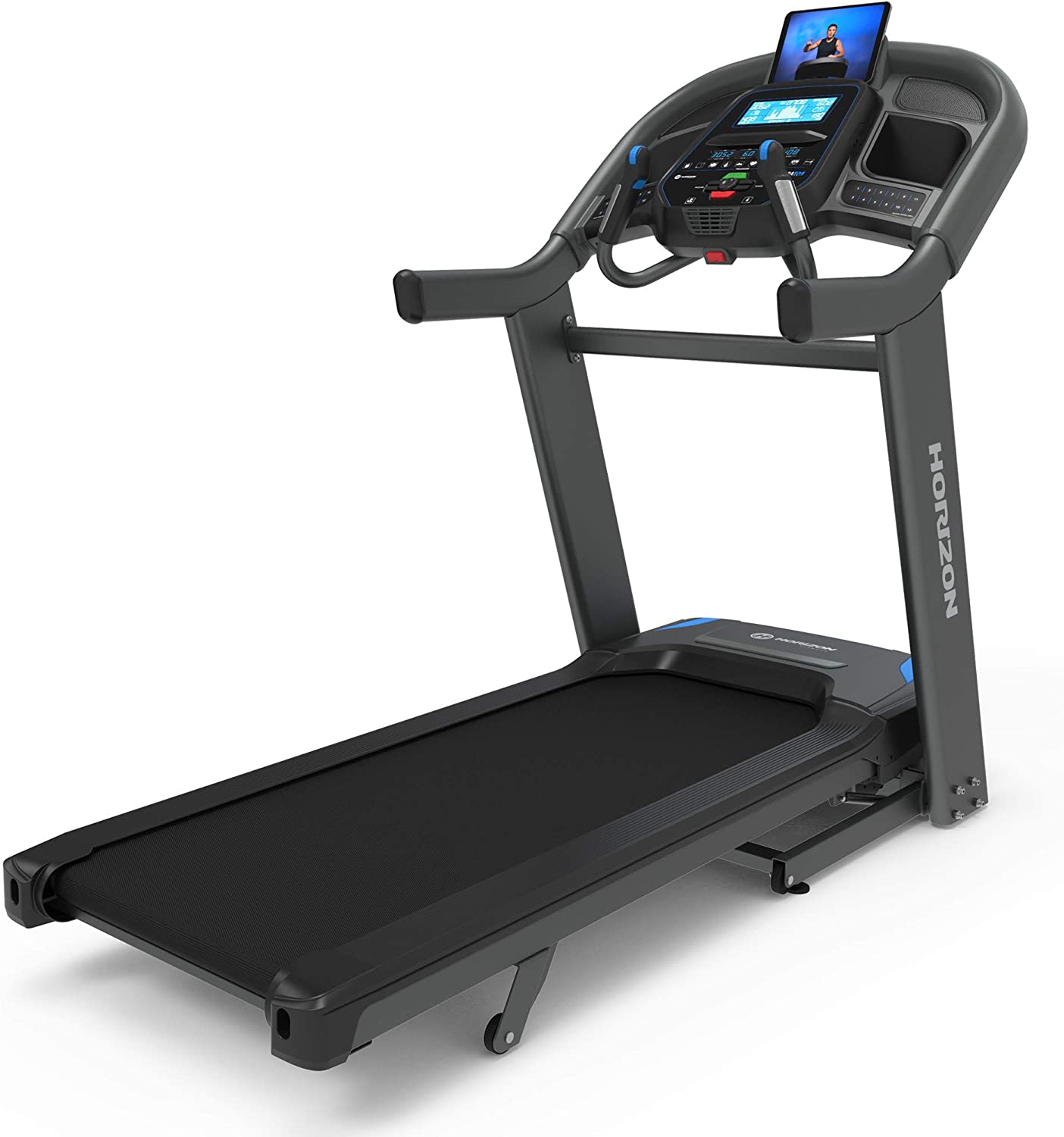 7.4AT Treadmill by Horizon. Powerful Motor, Folding Treadmill. – vabreka
