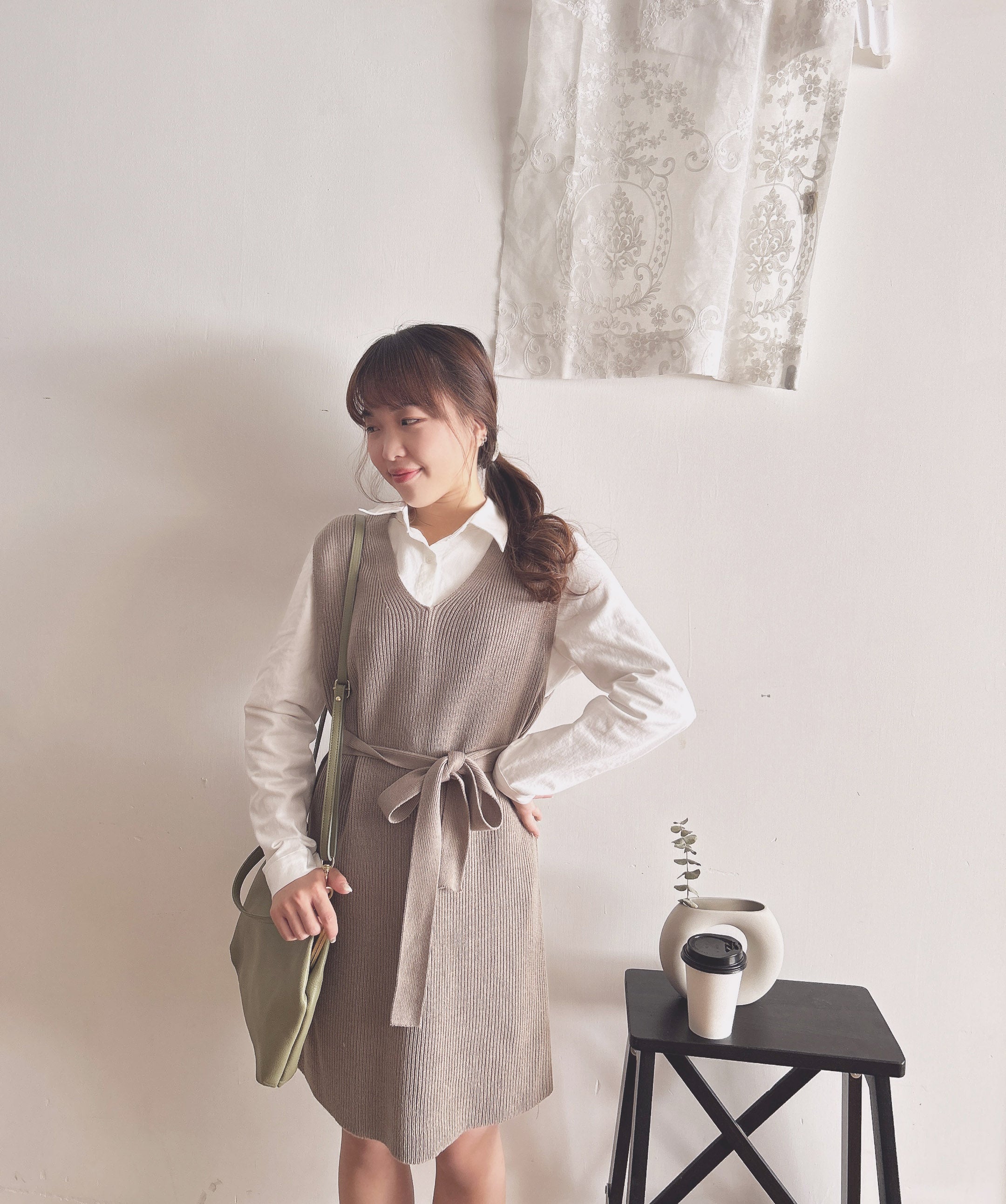 Vest 氣質V領背心裙, Dress/ DS9155