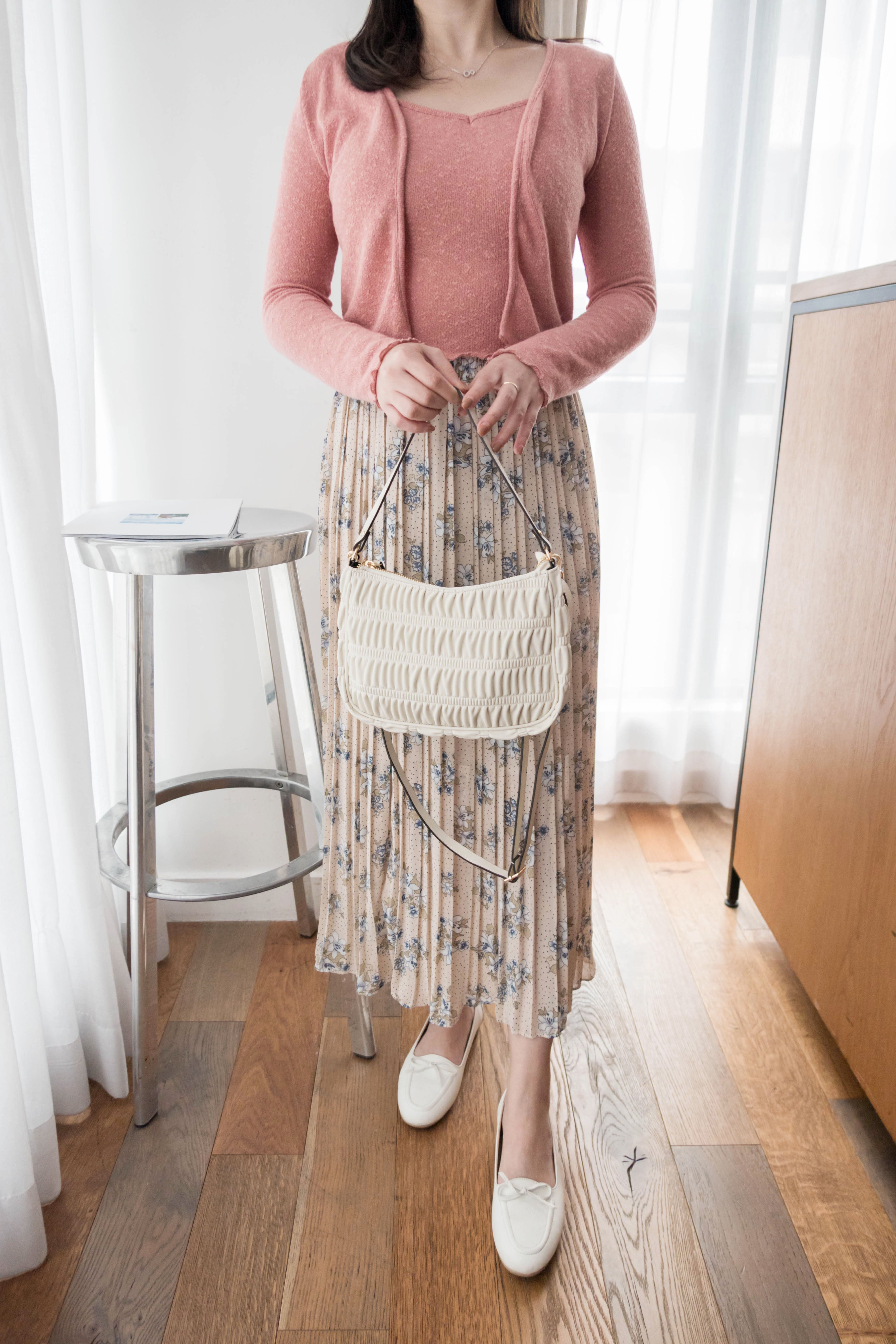 Erica Shoulder 長短帶皮感紋理手袋, Bag (現貨袋款) / BG8077