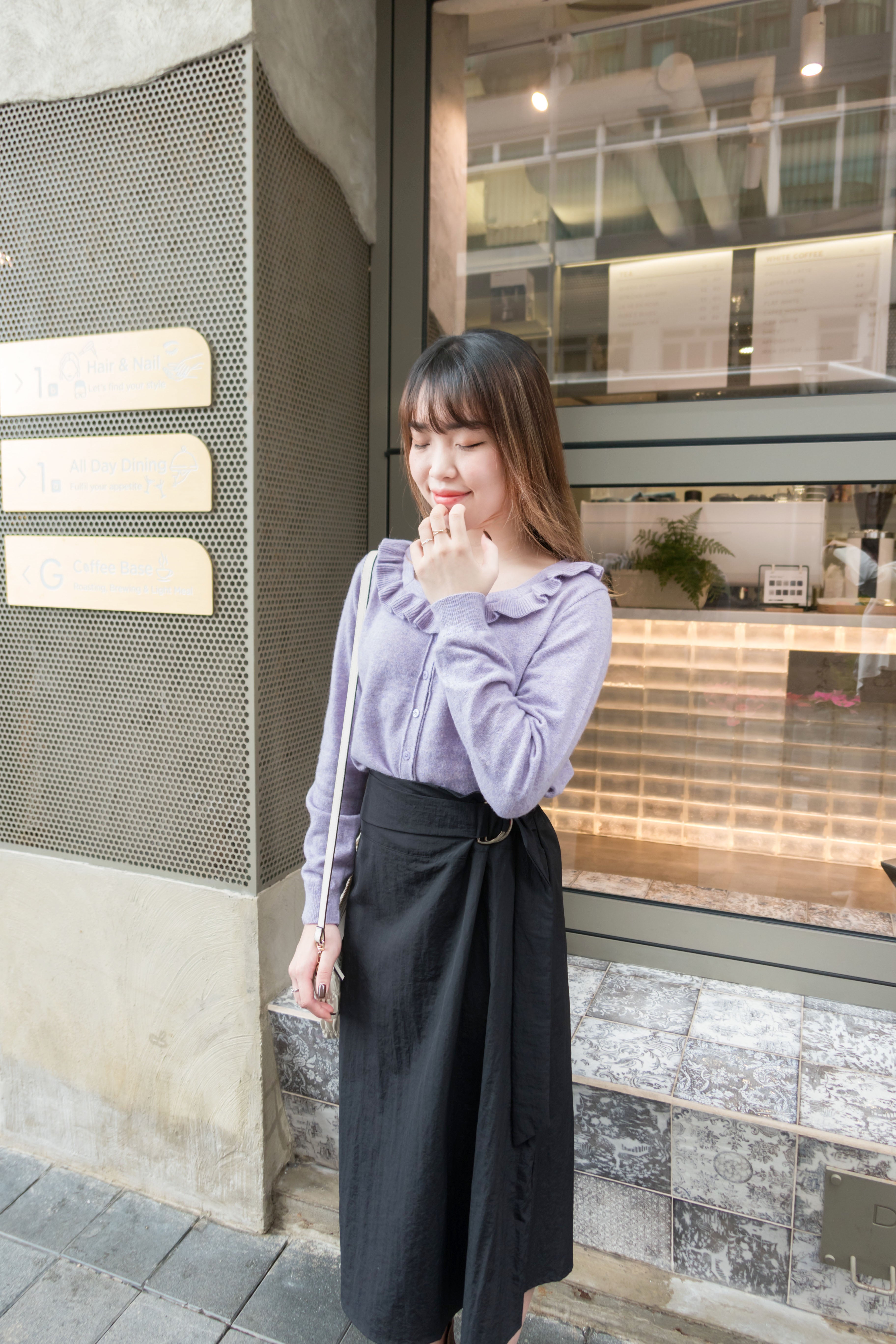 Moon Belt 不規則腰帶束腰A形裙, Skirt/ SK8538