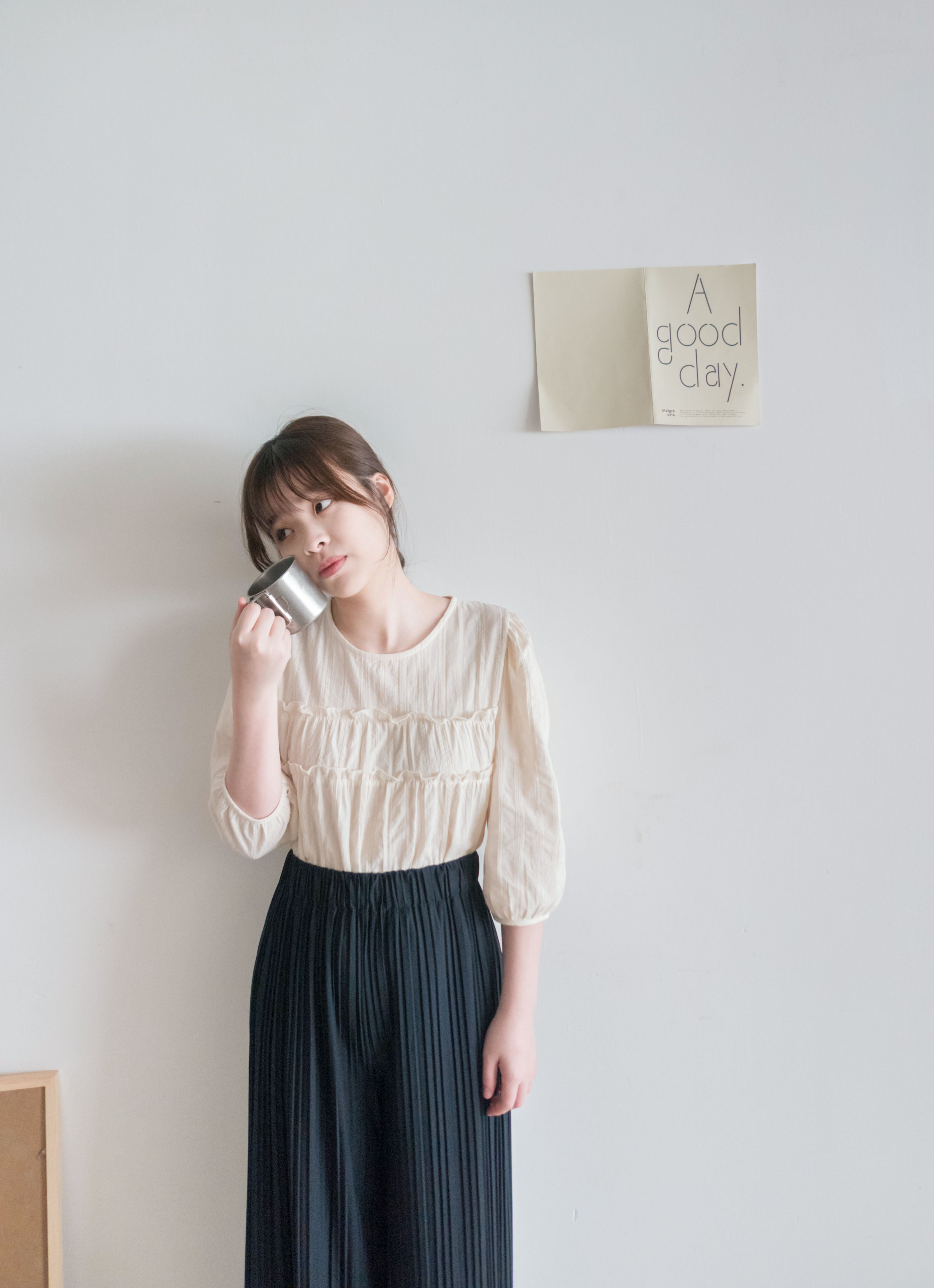 Wave Lace 雙層波浪通花紋, Blouse/ BU8833