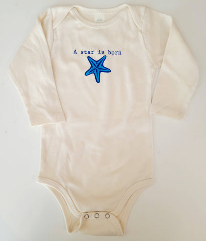 Baby Organic Baby Rompers Starfish Long Sleeve
