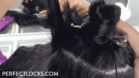 backcombing hair extensions