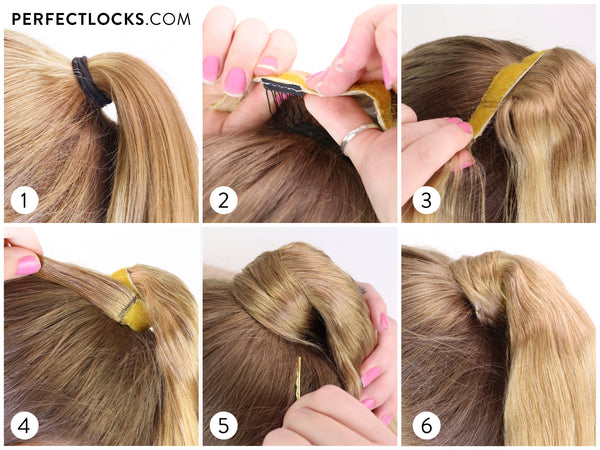 how to install a clip-in ponytail
