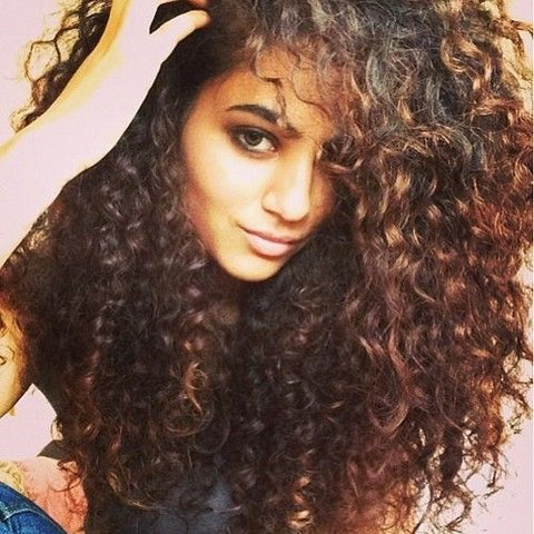 long thick curly hair