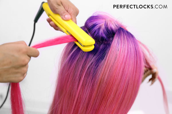 installing tape-in hair extensions