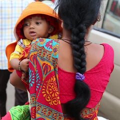 indian woman with baby
