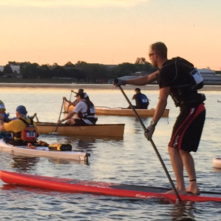 Stand up paddle board (SUP) racer, Bandon Lourie of Ottawa, Ontario