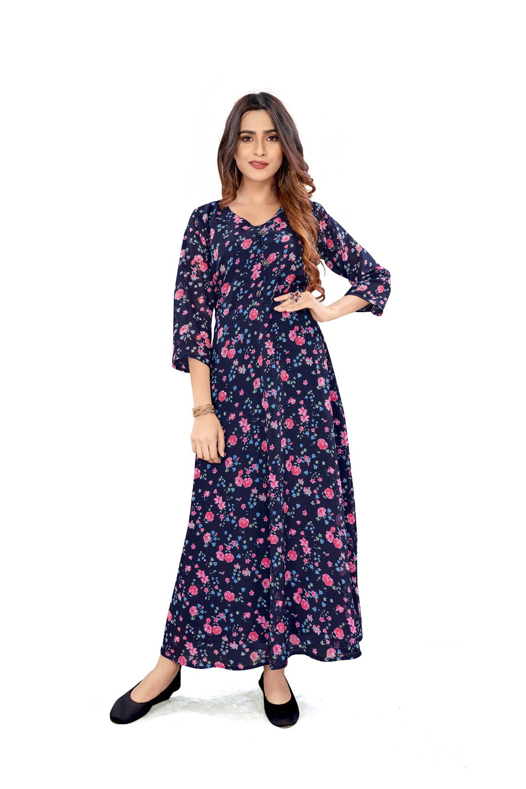Colorbar launching uniquely styled Georgette printed maxy gown ...