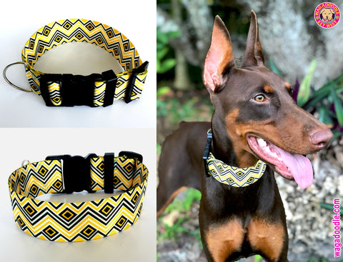 extra wide preppy dog collar