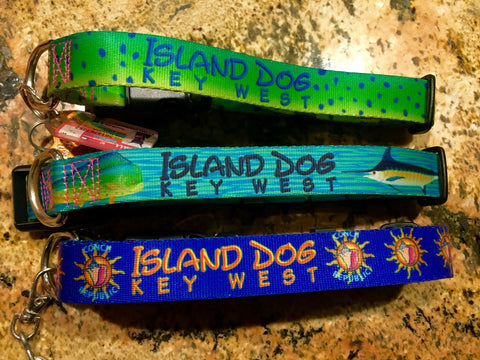 island Dog collars Key West handmade artwork
