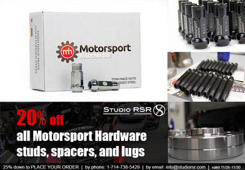 Motorsport Hardware-Studio RSR-5 120 Spacers - Stud Conversion