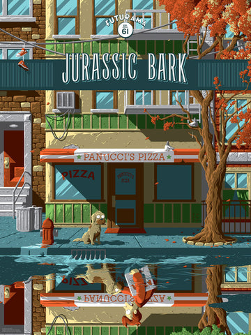 Futurama Jurassic Bark by Florey