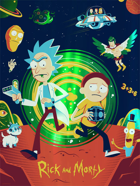 Rick and Morty by Dave Perillo foil variant