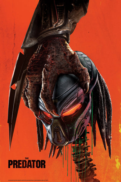 The Predator Movie Poster Dark Ink Bottleneck