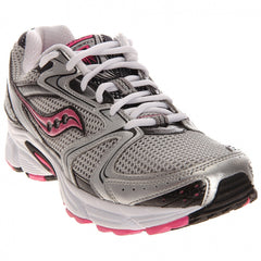 SAUCONY Women's Grid Cohesion 5 -Silver/Black/Pink- Running Shoe - ShooDog.com