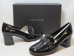 TAHARI Women's Leigh Loafer Pump - Black Patent - Size 7.5M - ShooDog.com