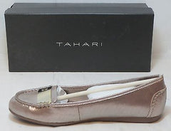 TAHARI Women's Marcie Driver Flats - Taupe Metallic - Sz 6.5M - NIB - MSRP $69 - ShooDog.com