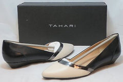 TAHARI Women's Dorma Demi Wedge - Black/Pewter/Cream - Multi SZ NIB - MSRP $98 - ShooDog.com