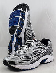 SAUCONY Men's Grid Cohesion 3 - Grey/Silver/Blue - US 9M - NWOB - MSRP $80 - ShooDog.com