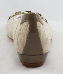 TARYN ROSE Women's Prosper Flat - Beige/Multi - 6M - ShooDog.com