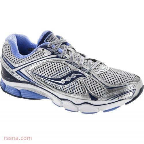 Saucony Women's Echelon 3 •Silver/Blue 