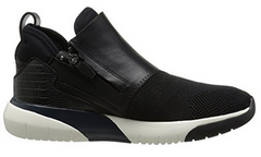 Ash Women's •SHU• Calfskin Leather High Top Sneakers - Black - ShooDog.com