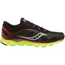 Men's Saucony Virrata •Black/Red/Neon Green• Running Shoes - ShooDog.com