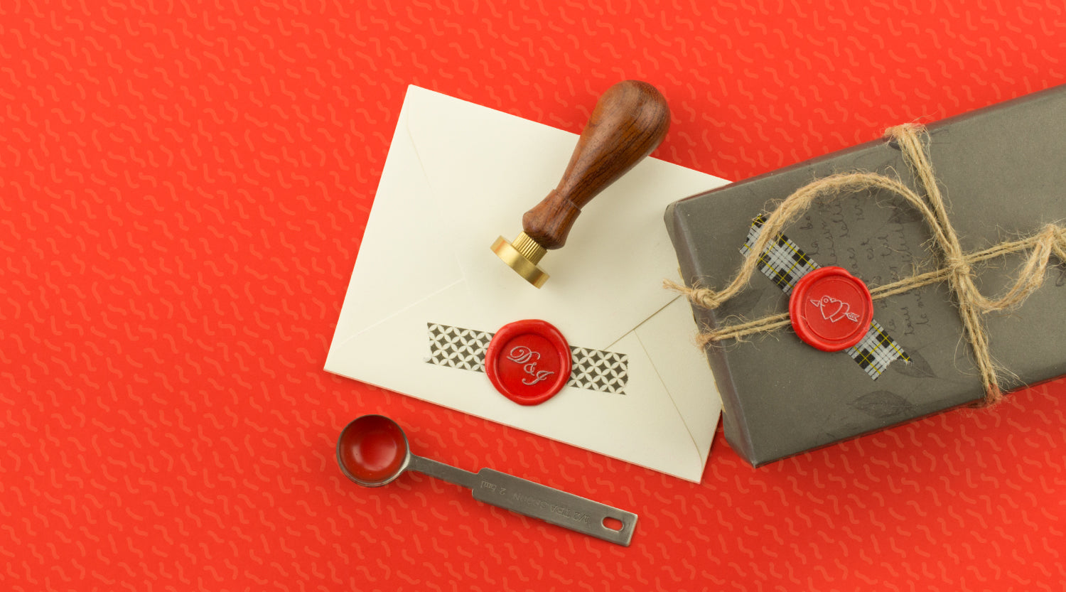 Create a double character wax seal stamp for someone special.