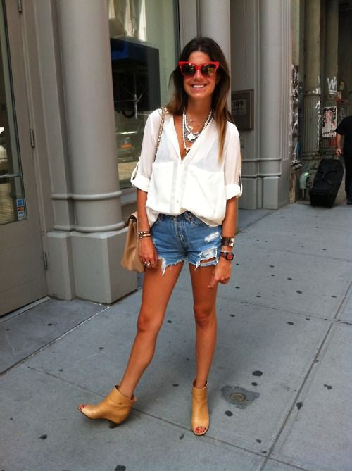 Leandra Medine White Shirt