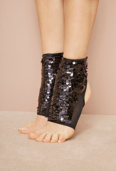 Black Sequin Socks by Mes Demoiselles