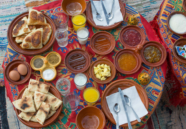 Sophee Smiles - At Home in Morocco - Moroccan Dishes on Table