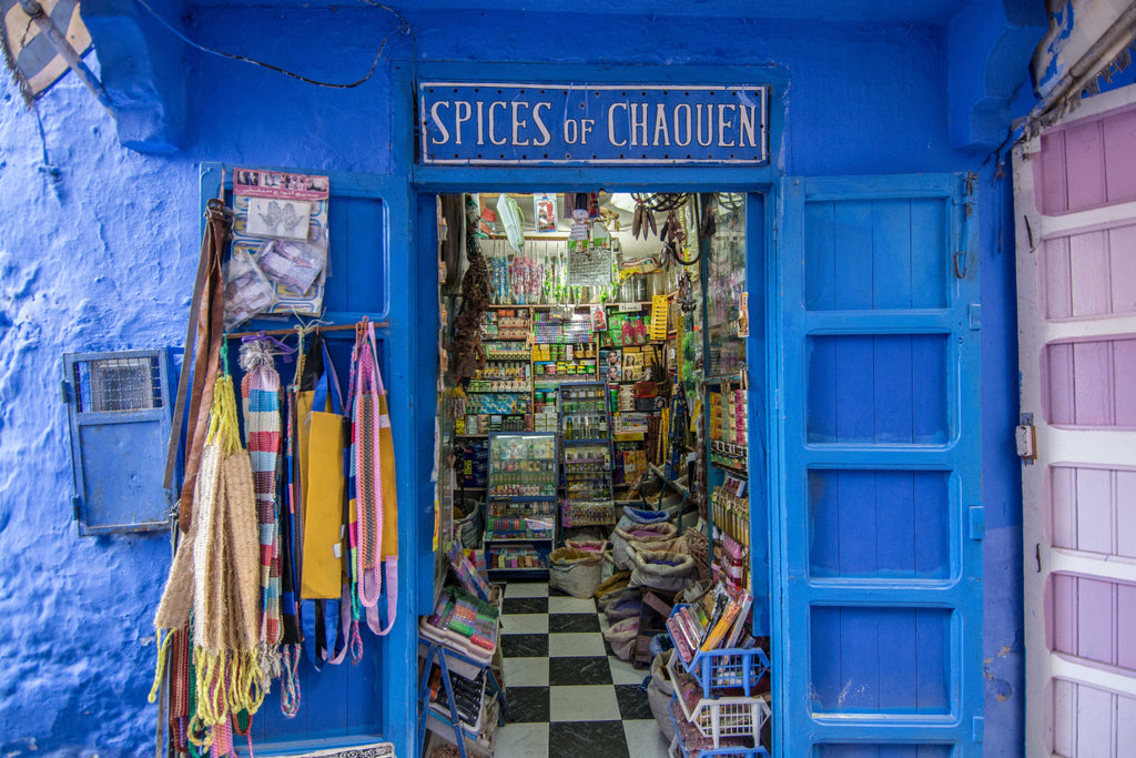 Street Scenes in Chefchaouen, Morocco by Sophee Smiles - Spices of Chaouen