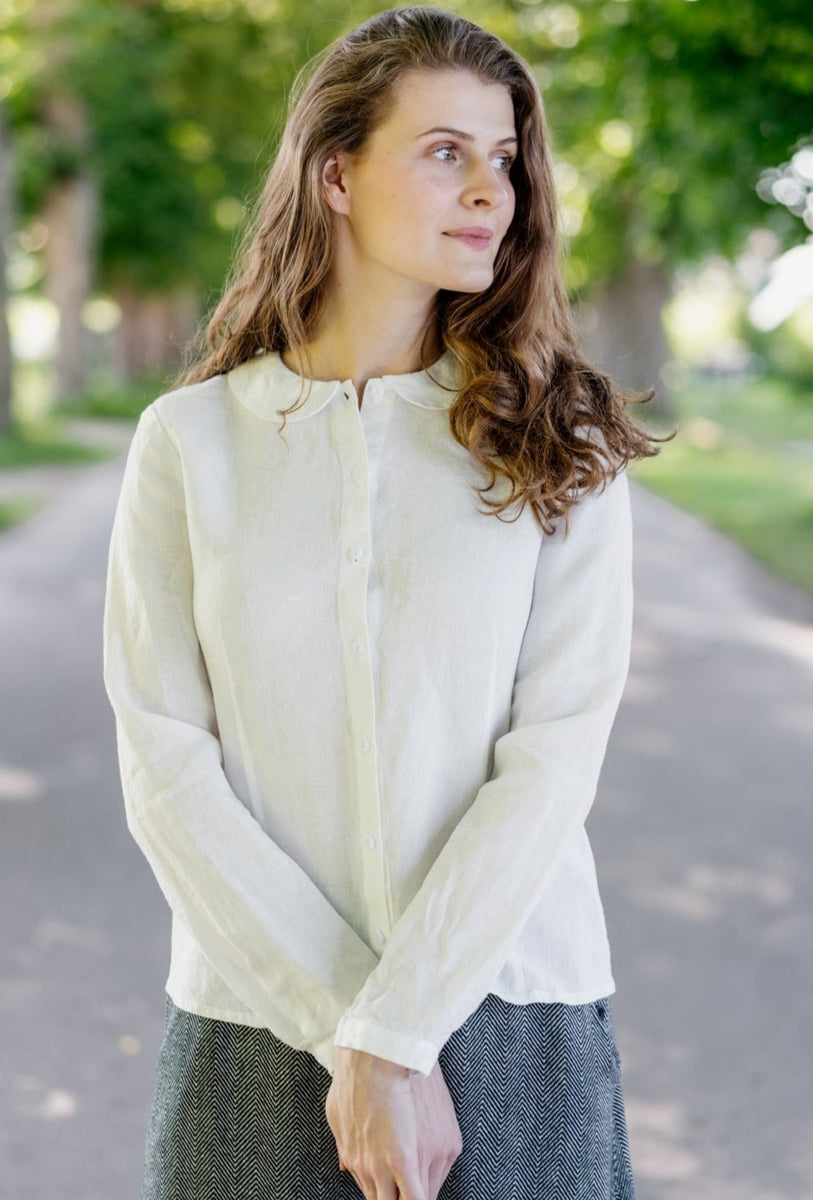 Son de Flor | Linen Peter Pan Collar Shirt